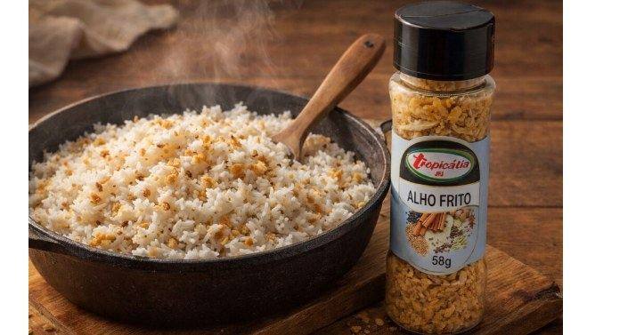 Arroz Branco Crocante e Aromático